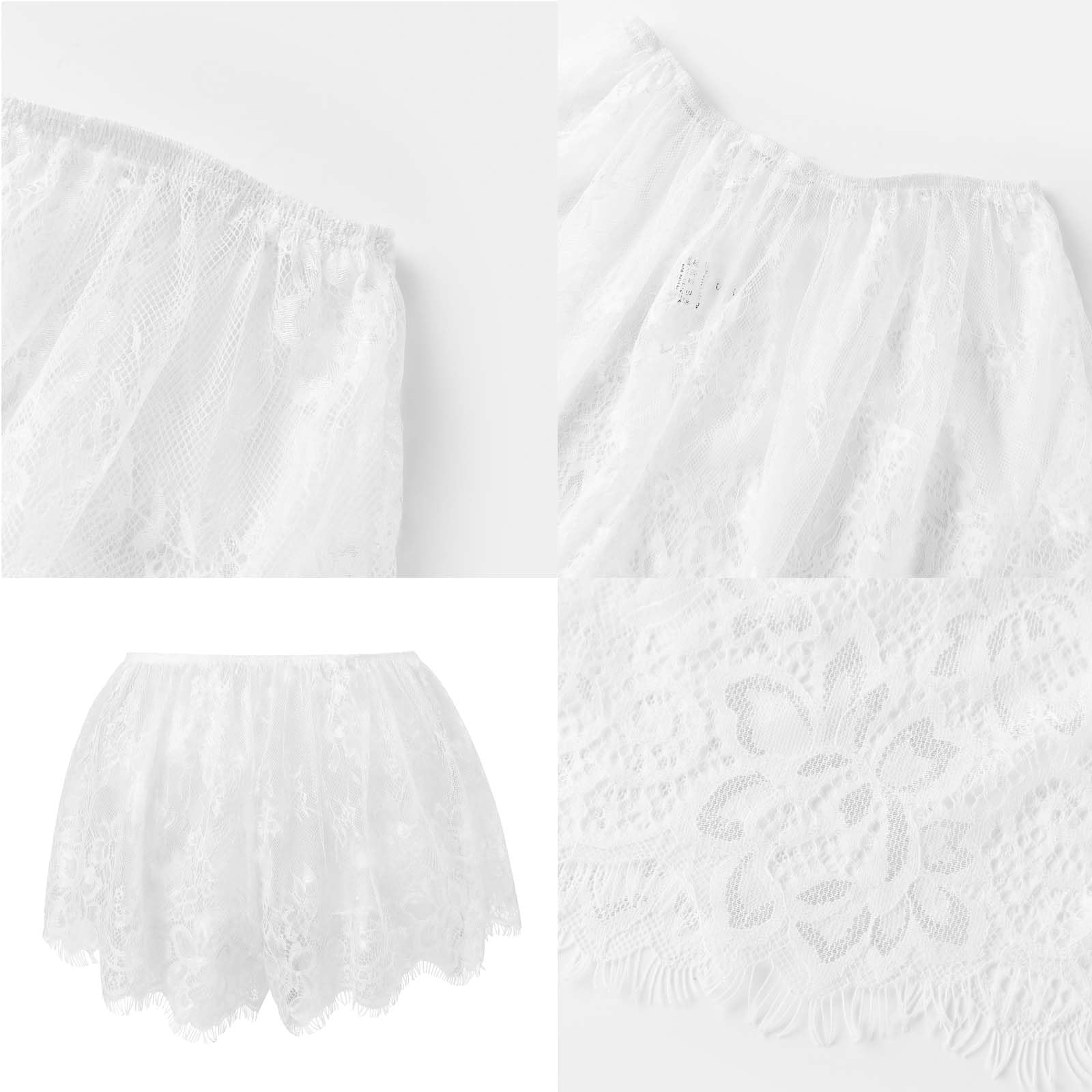 Coquette Mesh Shorts for Women Summer Beach Vacation Lace Sheer Shorts Boho Bikini Cover-ups Sexy Club Party Bottom - Image 7