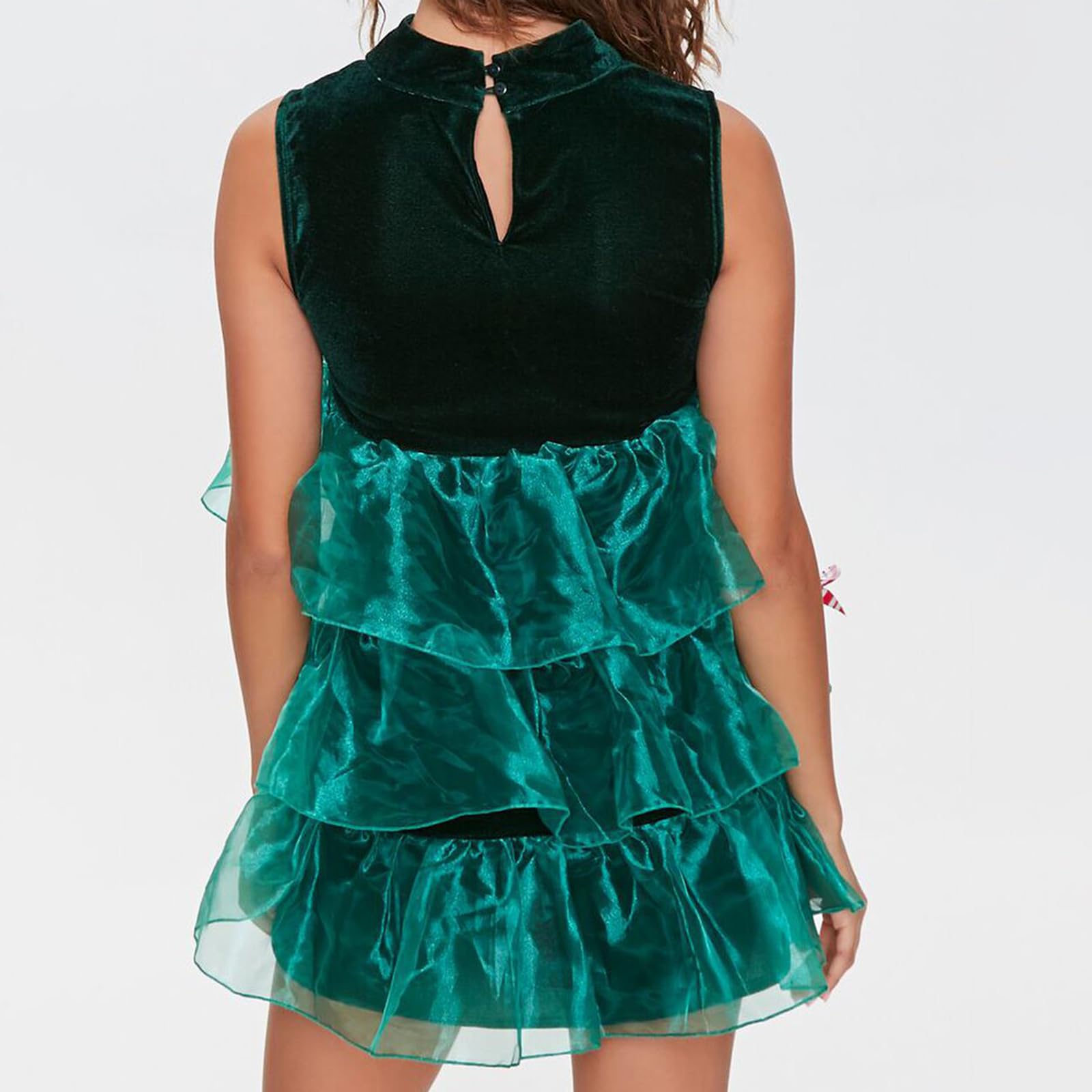 SOLILOQUY Christmas Tree Dress Up Outfits Christmas Festive Dress Women Christmas Party Costume Ugly Xmas Sweater - Image 5