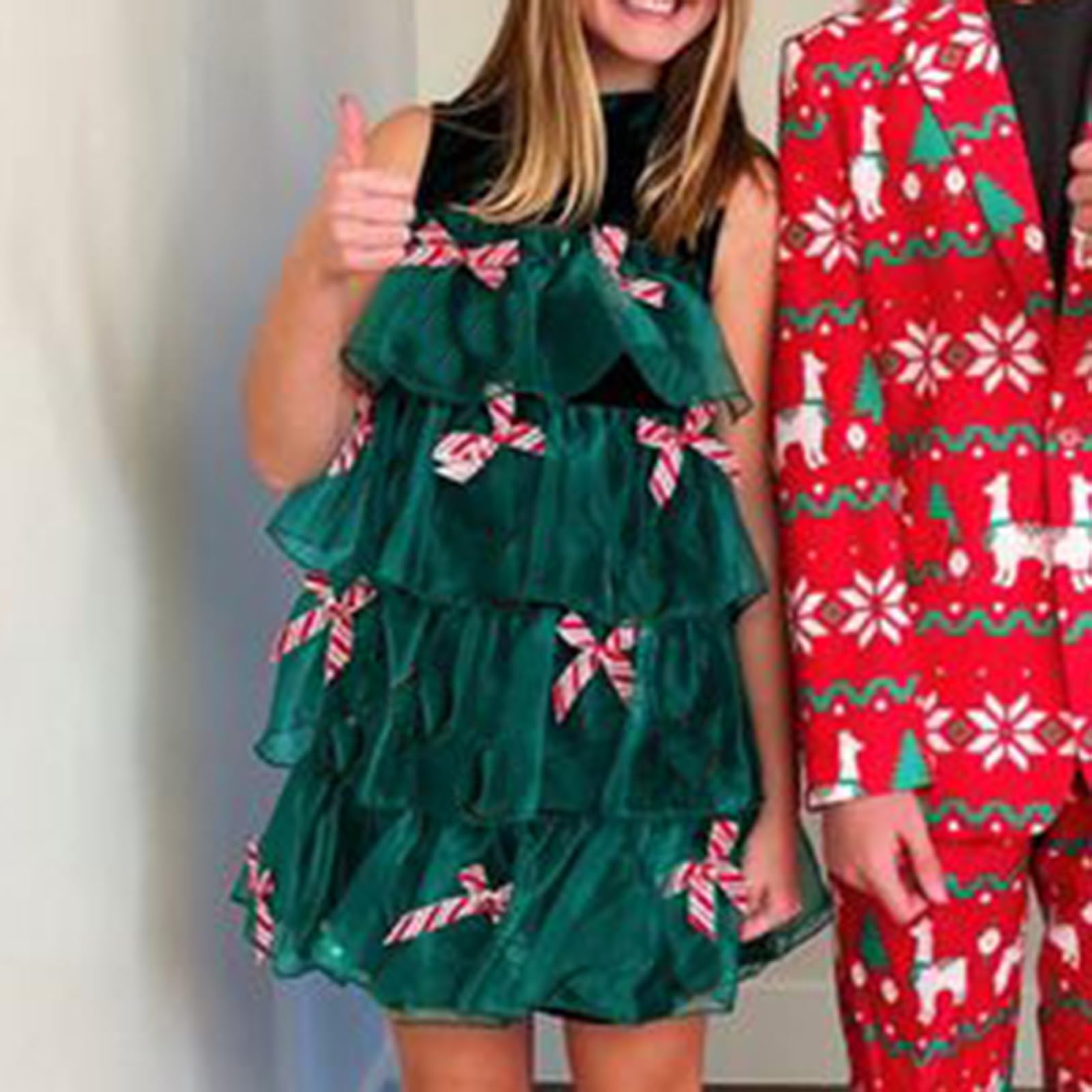 SOLILOQUY Christmas Tree Dress Up Outfits Christmas Festive Dress Women Christmas Party Costume Ugly Xmas Sweater - Image 7