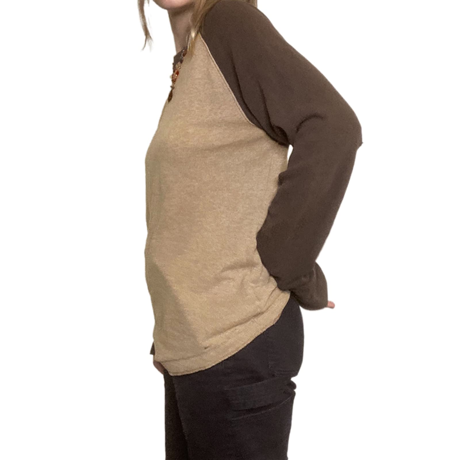 Women Crew Neck Oversized Sweatshirt Grunge Graphic Print Loose T-Shirt Blouse Goth Floral Retro Aesthetic Streetwear - Image 3