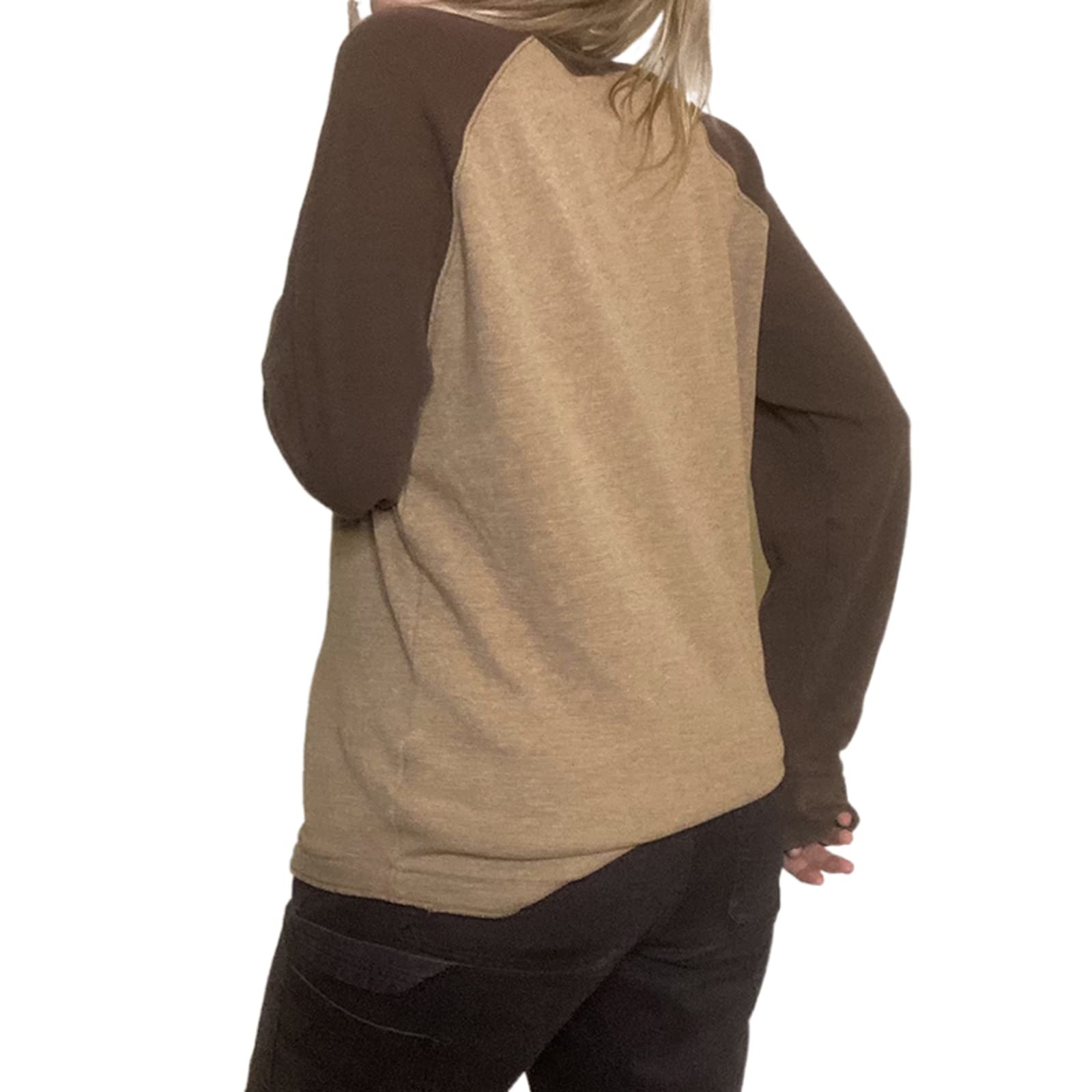 Women Crew Neck Oversized Sweatshirt Grunge Graphic Print Loose T-Shirt Blouse Goth Floral Retro Aesthetic Streetwear - Image 4